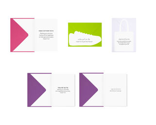Pack of 5 Mixed Bat Mitzvah Cards